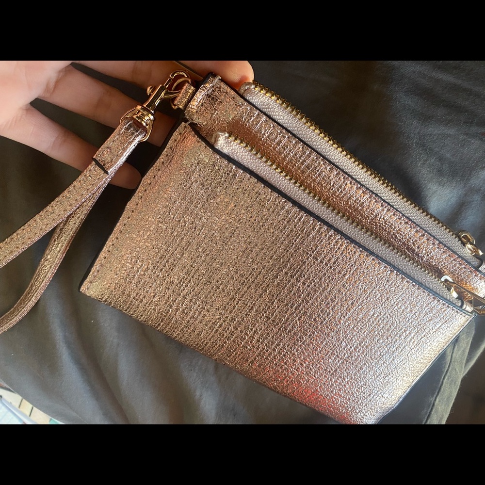 rose gold wristlet from target super cute with lots of room